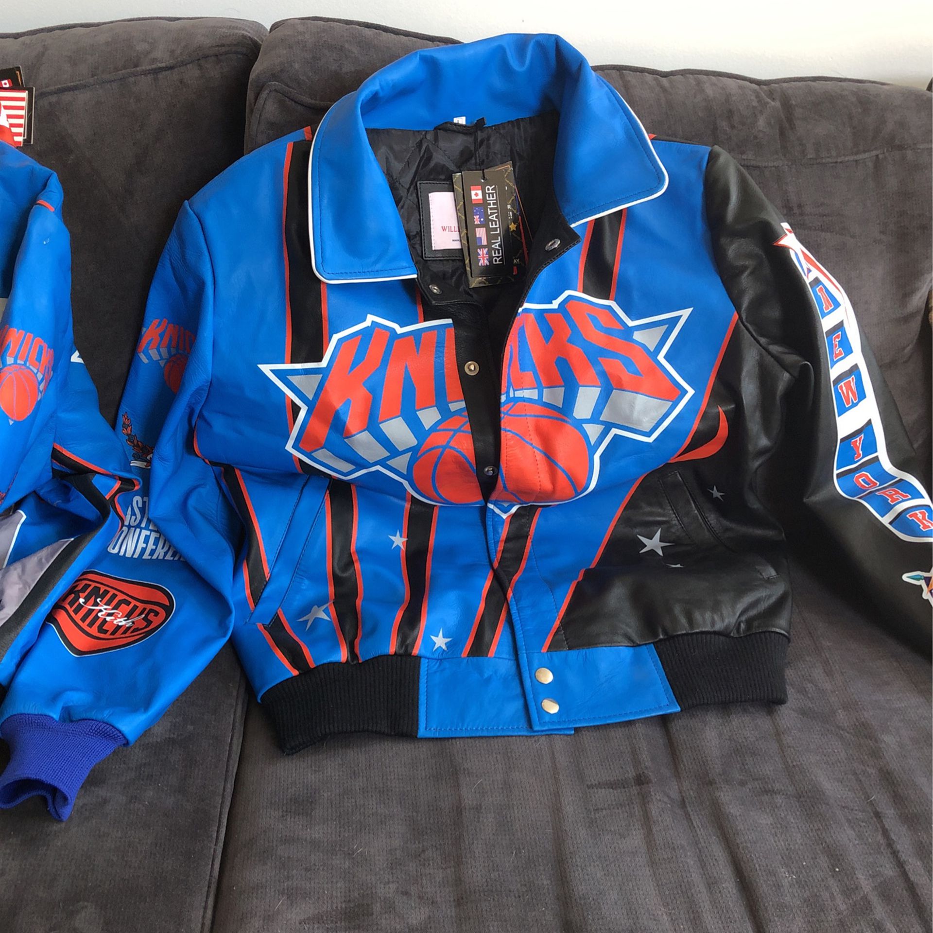 New York Knicks, leather jacket
