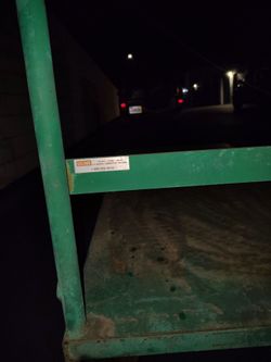 Uline Green Steel Utility Cart