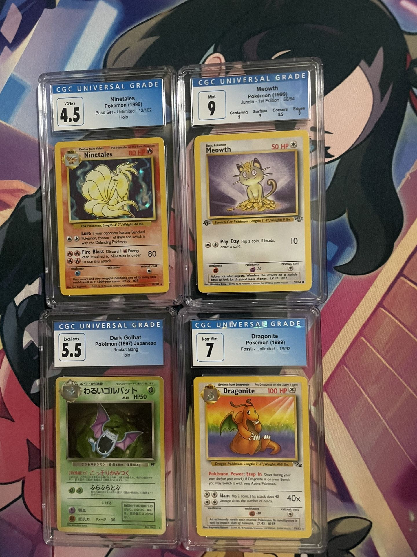 VINTAGE — 4 CGC Universal Graded Pokemon