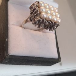 Antique Natural Pearl Ring