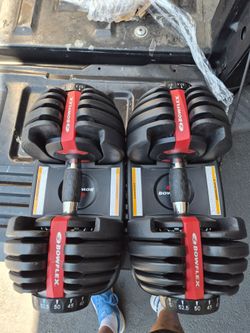 Pair of bowflex Dumbbells 52.5 Lbs each