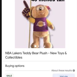 NBA Lakers Teddy Bear Plush