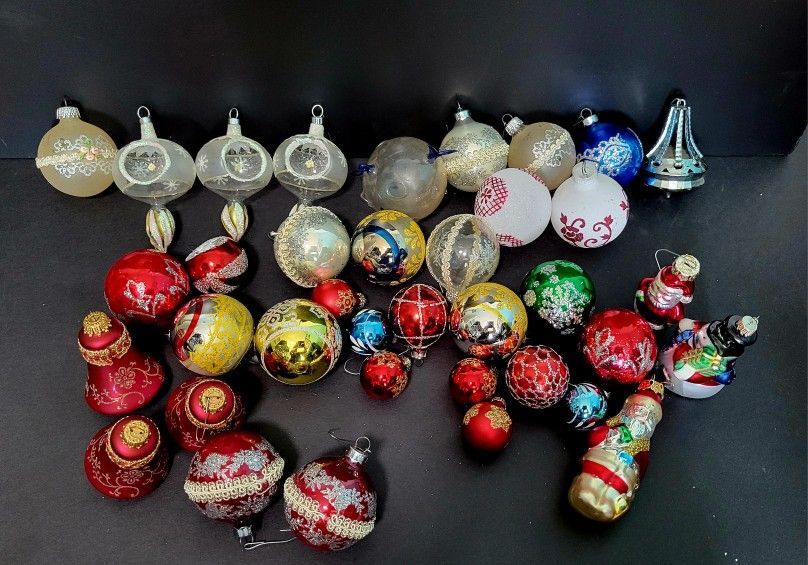 Vintage Various Christmas Ornaments