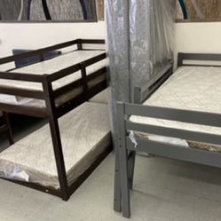 Furniture, Mattress, Boxspring, Bunkbed, Bedframe, Wood Metal Frame
