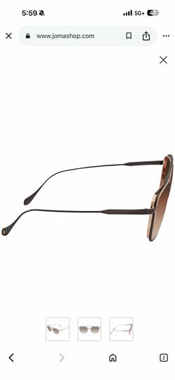 Shop Giorgio Armani AR6086 300113 Pilot sunglasses in Matte Black/Bronze