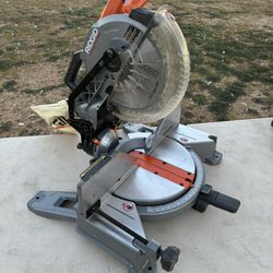 Ridgid Miter Saw- 10 Inch Corded Dual Bevel