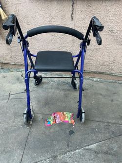 Folding Rollator Walker with Seat