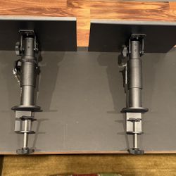 Pair of Clamp-On Desk Speaker Stands
