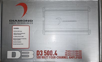 Diamond Audio D3 500.4 Open Box, Never Used