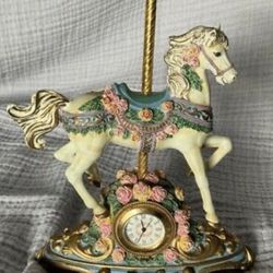 The Carousel Rose Clock - By The Intl. Museum of Carousel Art - Limited Edition