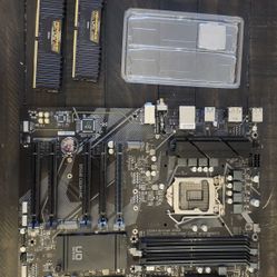 Gaming PC Parts: Intel CPU, 32gb DDR4 RAM, and Motherboard