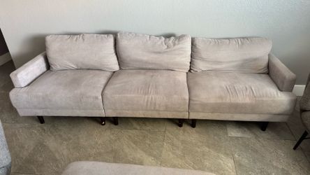 Couch with ottoman