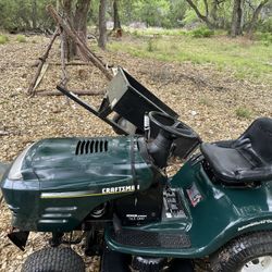 Craftsman’s Lawn Mower With Steel Trailer Bed 