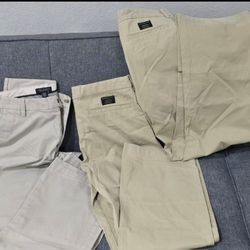 Set of Three, Banana Republic, Bootcut chinos 33x34