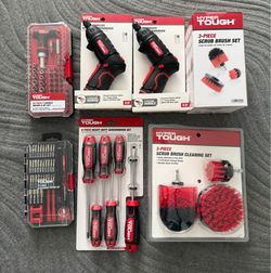 Hyper Tough Tools Lot Set Gift screwdriver brush