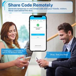 KUCACCI Smart Door Lock, Keyless Entry Door Lock, Fingerprint Door Lock, Digital Door Lock, Keypad Door Lock with Handle, Bluetooth WiFi Door Locks, S