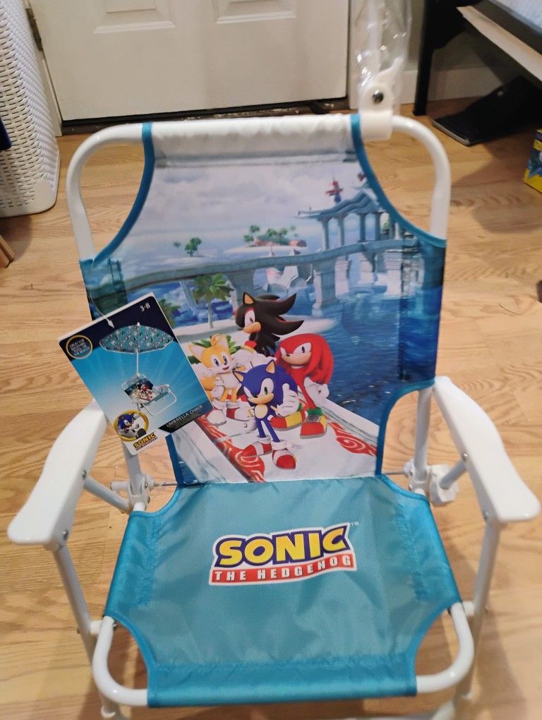 Sonic The Hedgehog Lounge Chair With Umbrella