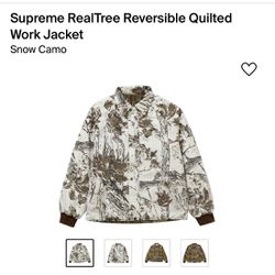 Supreme Real tree Reversible Quilted Work Jacket size XL