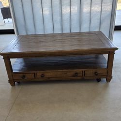 Living Spaces Opening Coffee Table 