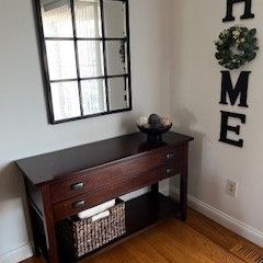 Espresso Console Table