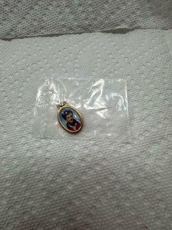 Small Oval Photo Portrait Pendant Charm