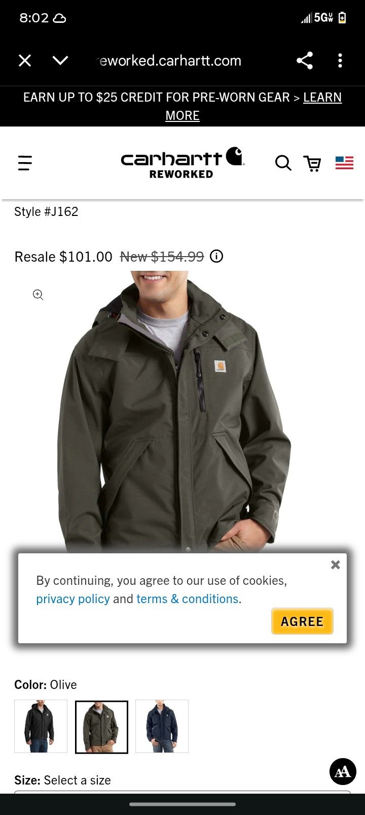 Carhartt Waterproof Jacket