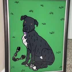Glass Paintings Family, Friends, Pets, Anime & Cartoon Portraits Available LOCATED IN COVINA