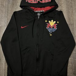 Vintage Nike Manny Pacquiao Pac-Man Hoodie Track Jacket size Medium