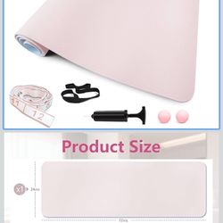 Yoga Set of 8Pcs with Non-Slip Mat, 2Pcs Blocks, Stretching Strap, Small Pilates Ball, Massage Balls, Yoga-Starter Kit for Home, Gym, Pilates, Therapy