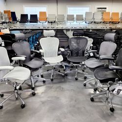 🔥SALE!🔥40 - 50% OFF BRAND NEW HERMAN MILLER REMASTERED AERON & EMBODY CHAIRS READY FOR PICKUP - DELIVERY - SHIPPING BEST SELECTION!