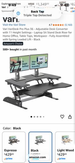 Vari VariDesk Pro Plus 36 Desk Converter Black