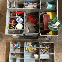 Vintage Fishing Tackle Box 