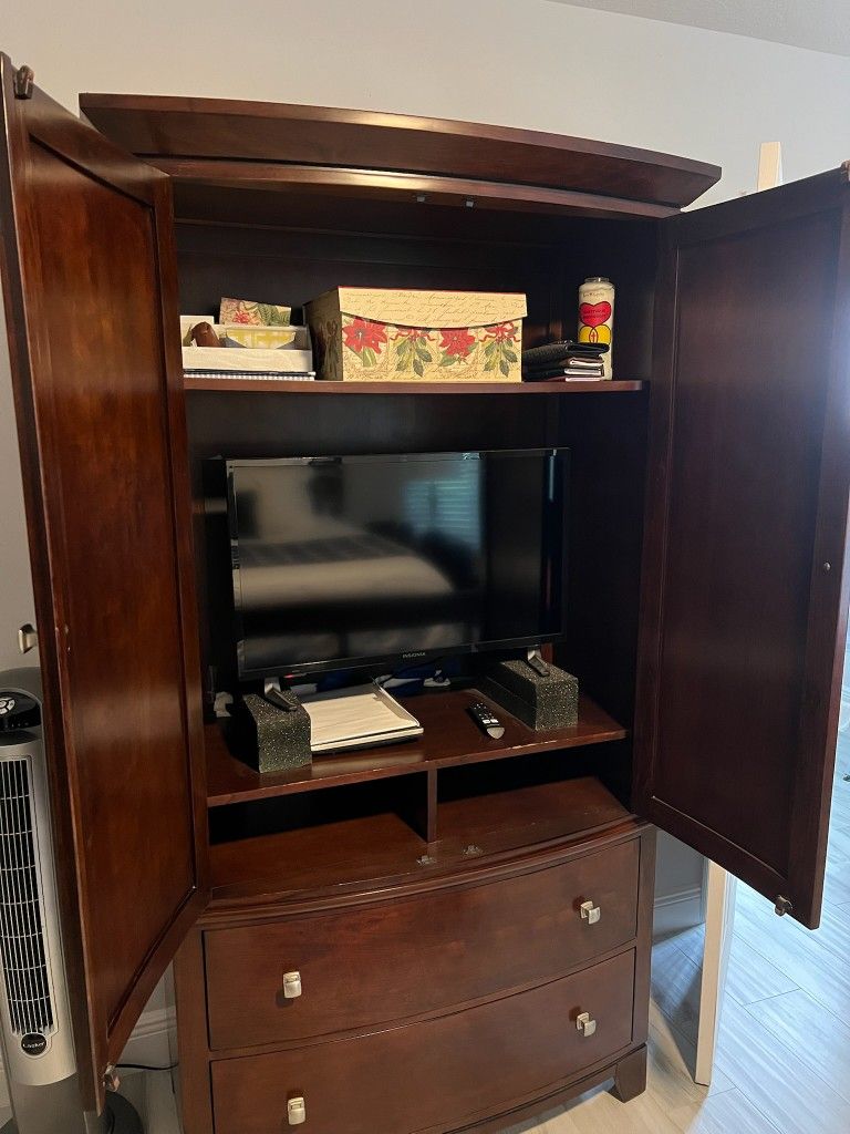 Wood Armoire/dresser