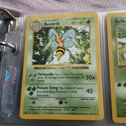 Shadowless Beedrill Pokémon Card