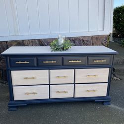 Refinished Solid Maple Wood Dresser