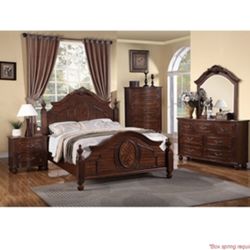 Gorgeous King size Complete Bedroom Set. Mattress Sold Separately 