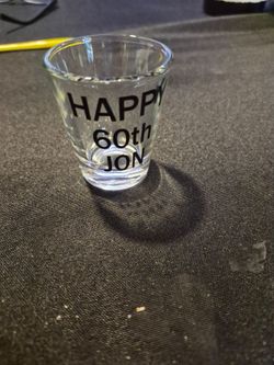 Birthday shot glasses