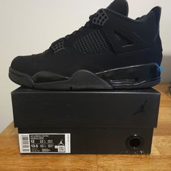 Men's black sports shoes and sneakers