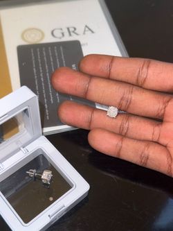 Real moissanite GRA Diamond Earrings
