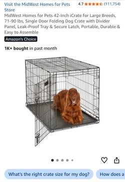 Dog crate large