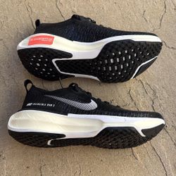 New Nike ZoomX Invincible Run Flyknit 3 Black White Running Shoes Women’s 6, Youth 4.5y