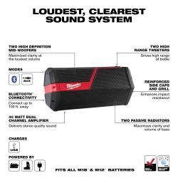 NEW Milwaukee M18/M12 Lithium-Ion Cordless Wireless Jobsite Speaker  2891-20