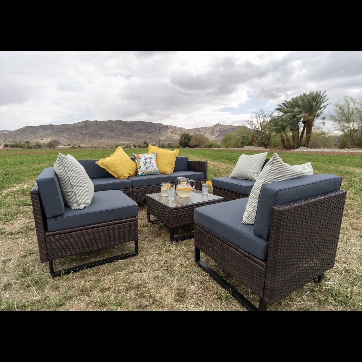 Patio set, outdoor patio sectional, conversation set, Patio Furnitur, 