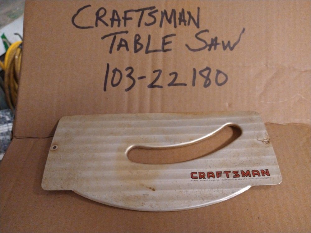 Craftsman table saw