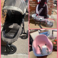 Stroller, Car Seat, And Baby Seat