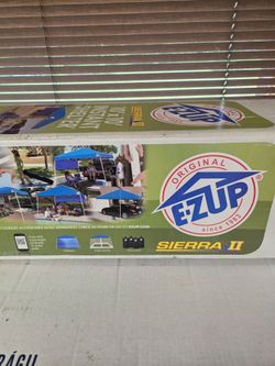 E-Z UP Sierra II instant shelter, featuring a 10x10 canopy