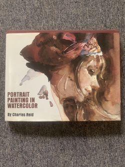 Portrait painting in watercolor - by Charles Reid