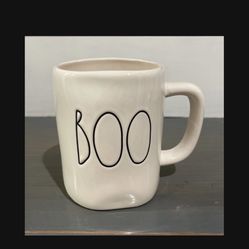 Rae Dunn “BOO” White Mug (Halloween)
