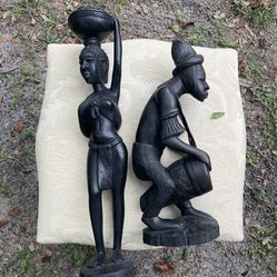 Authentic African Hand Carved Statues