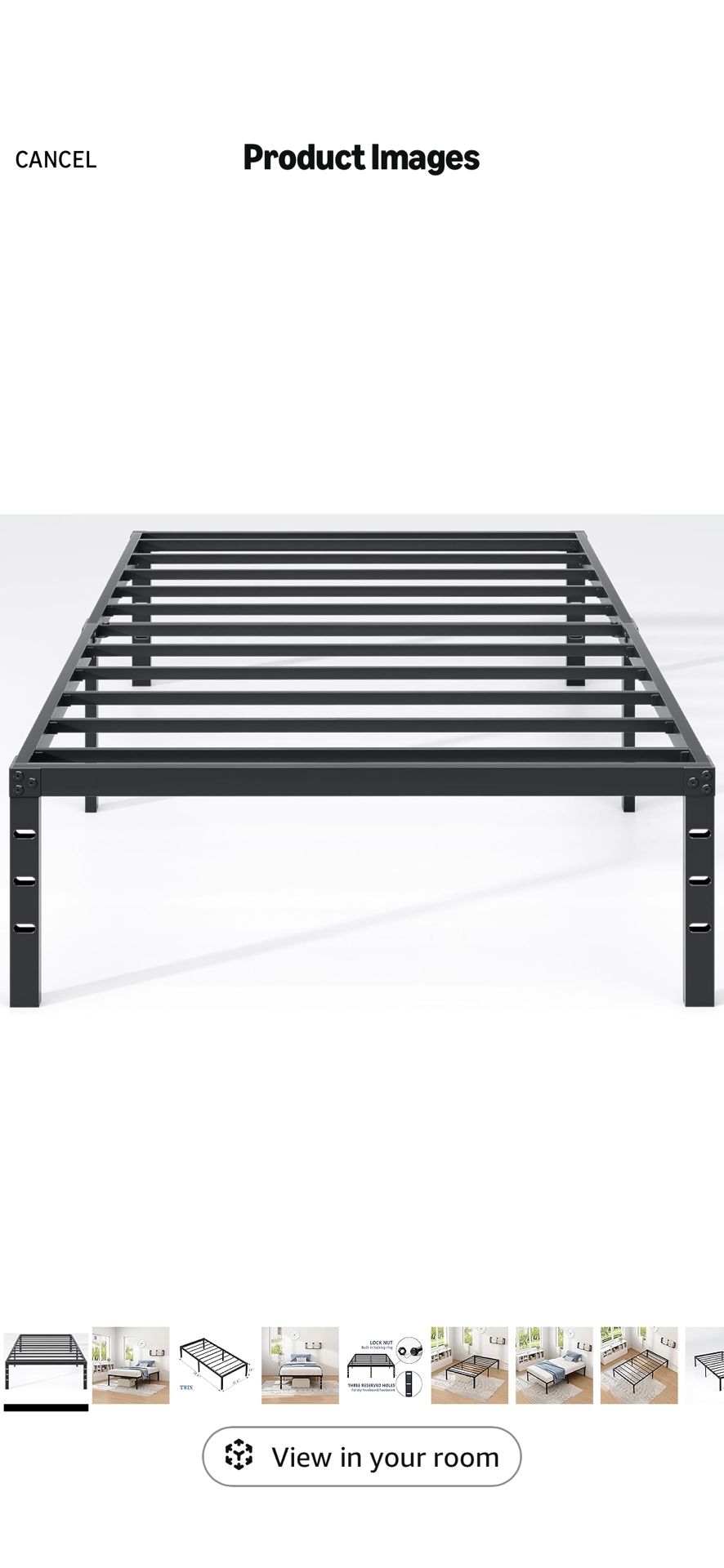 Metal Twin Bed Frame - Brand New In Box!!! 50% Off